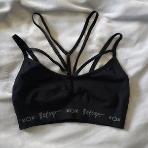 Betsey Johnson XS strappy sports bra